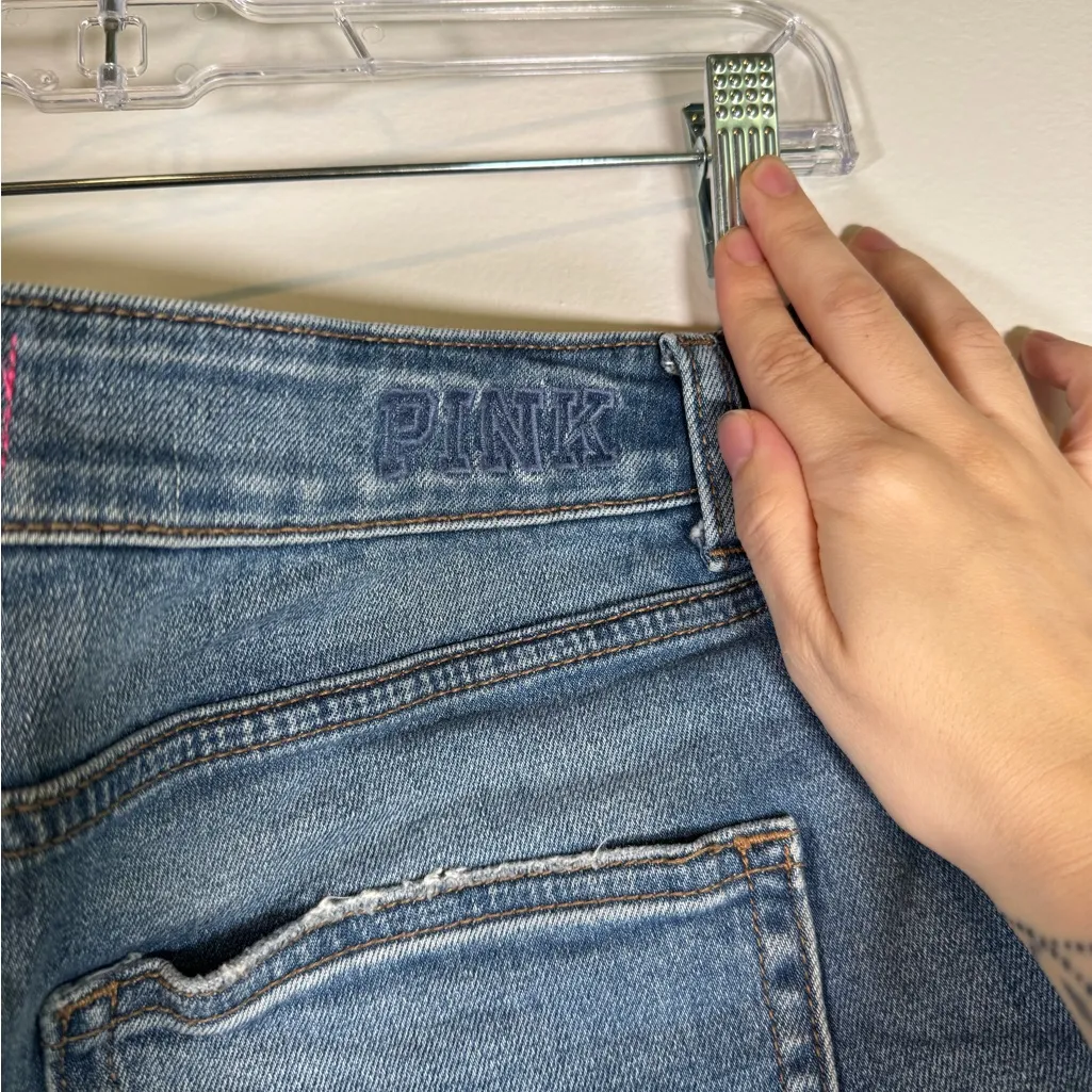 Vintage Victoria's Secret PINK Y2K Denim Cut-Off Shorts - Image 5