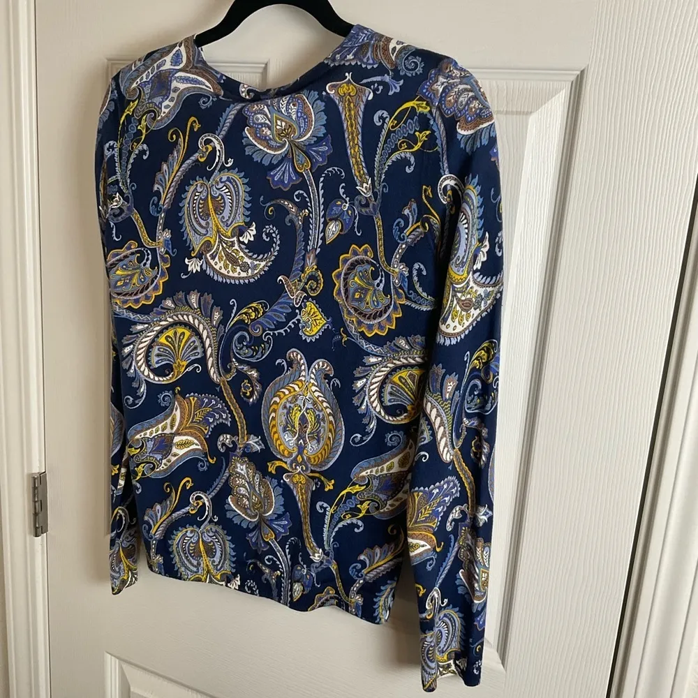 Talbots xsmall CARDIGAN - PAISLEY Paisley Print Women's Top - - Image 7