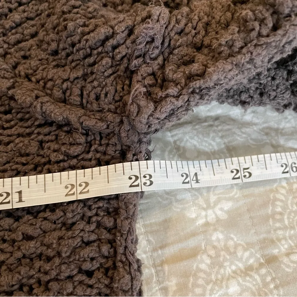 Free People Reverse Hem Open Knit V-Neck Sweater - Image 7