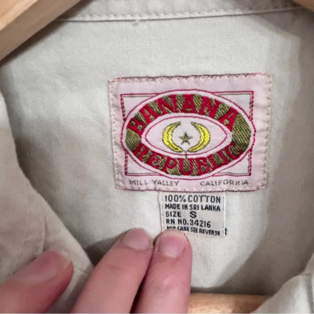 Vintage 1983 safari style khaki jumpsuit size small - Image 5