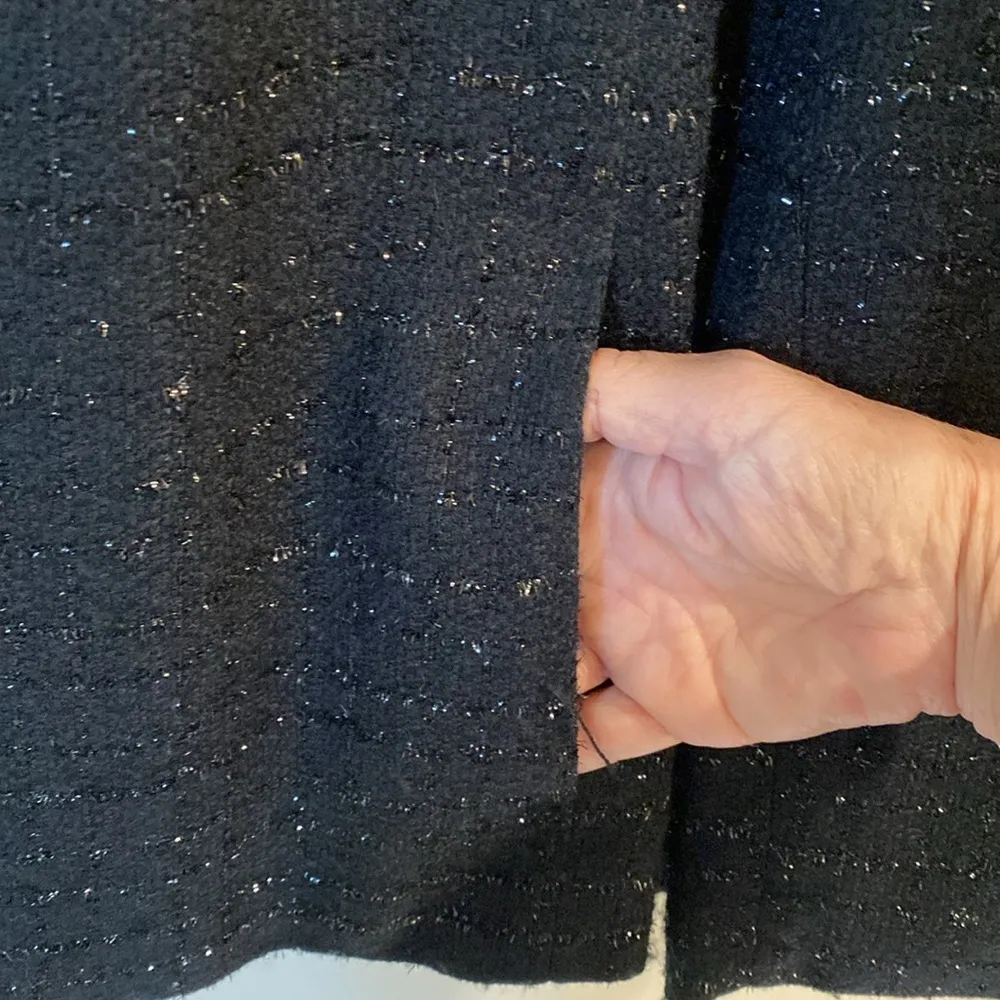 Womens  jacket Glitter Black Holiday Size 18 - Image 4