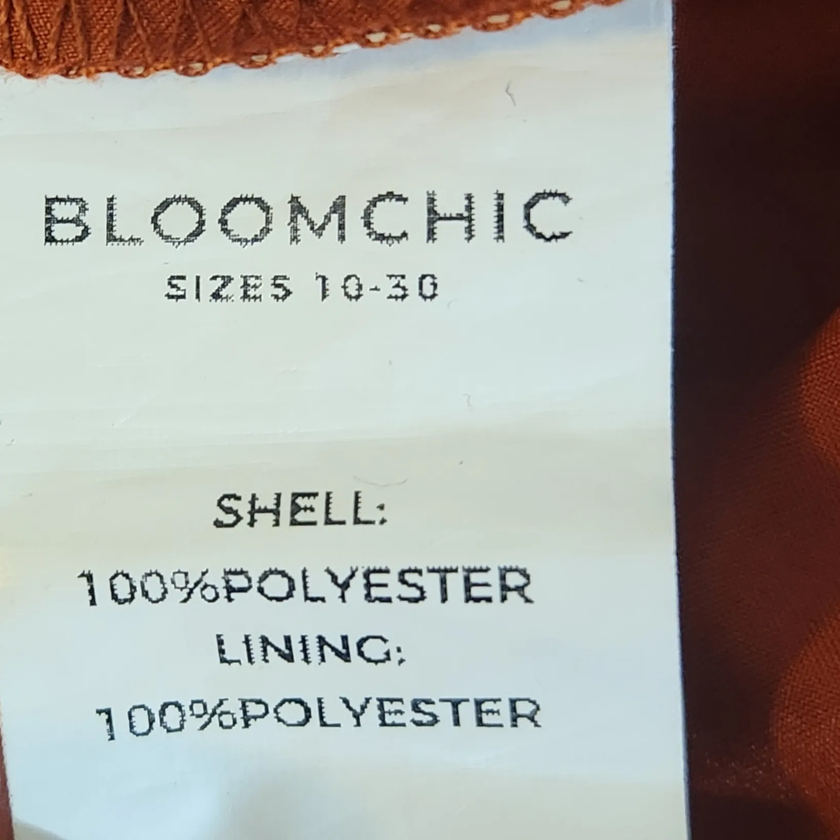 BloomChic Brown Leaf Print Midi Dress Size 26 Fall Wedding Guest Dress - Image 10