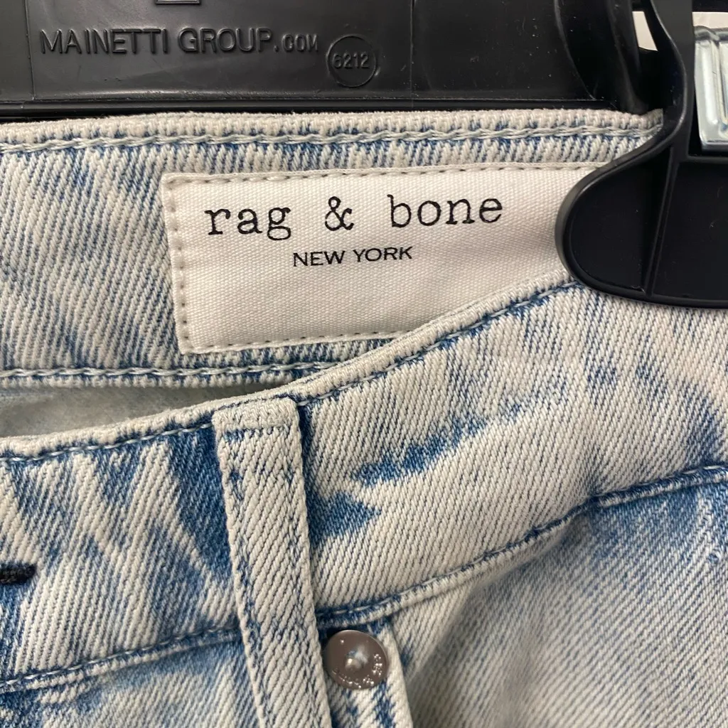 Rag & Bone Light Blue Flare Jeans - Image 5