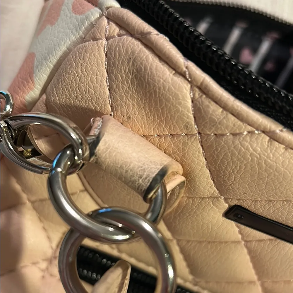 LUV BETSEY by BETSEY JOHNSON Quilted Women's Bag With Pink Cowprint Accents. - Image 11