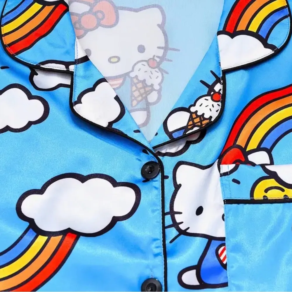 Hello Kitty Rainbow Ice Cream Pajama Set - Women’s Size Large - Image 3