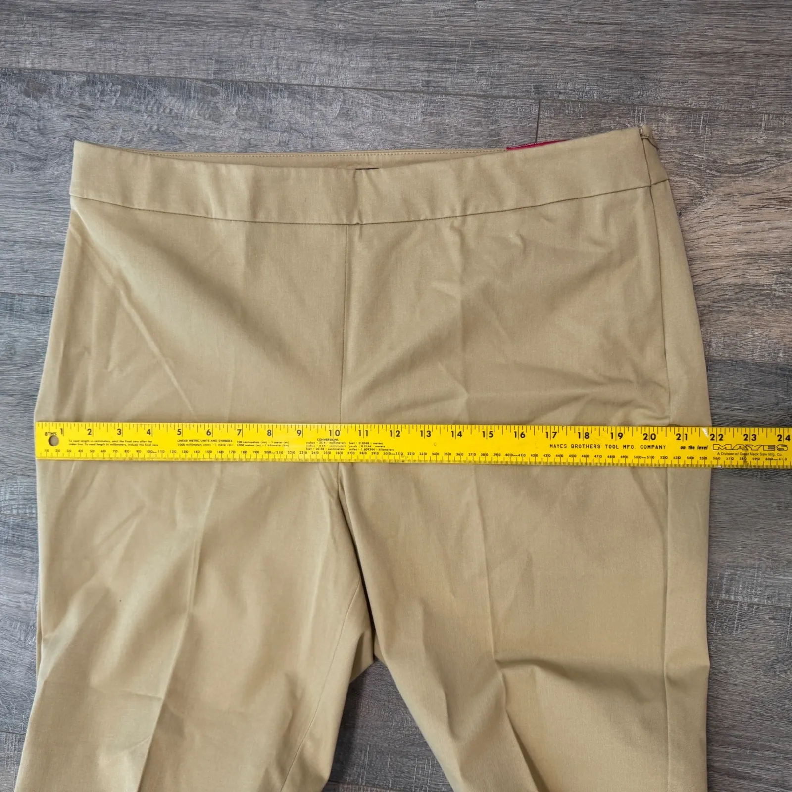 NWT Talbots Chatham Ankle Pants Curvy Petite‎ 16P Khaki Dress Career Trousers - Image 8