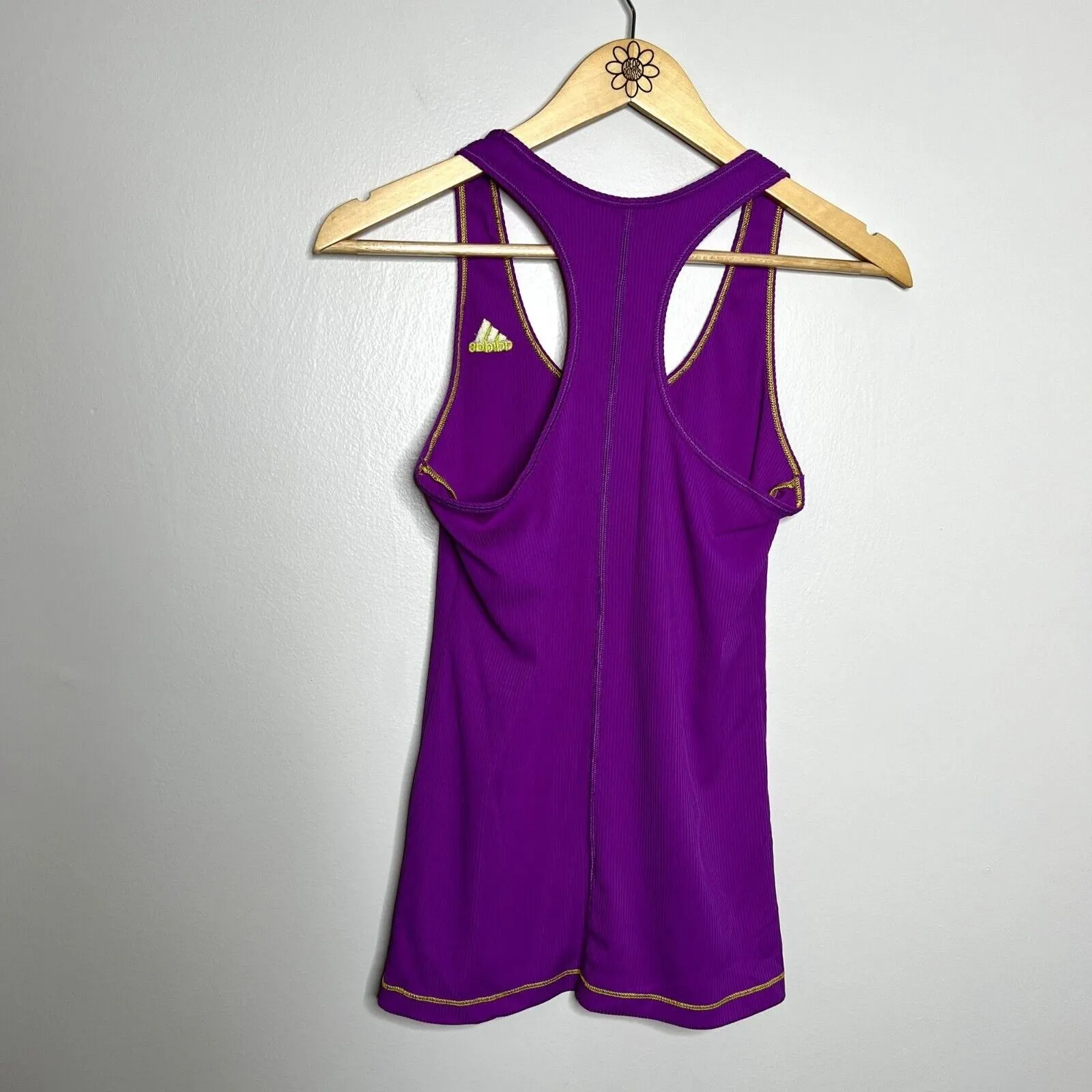 Adidas Purple Racerback Athletic Tank Top - Image 4