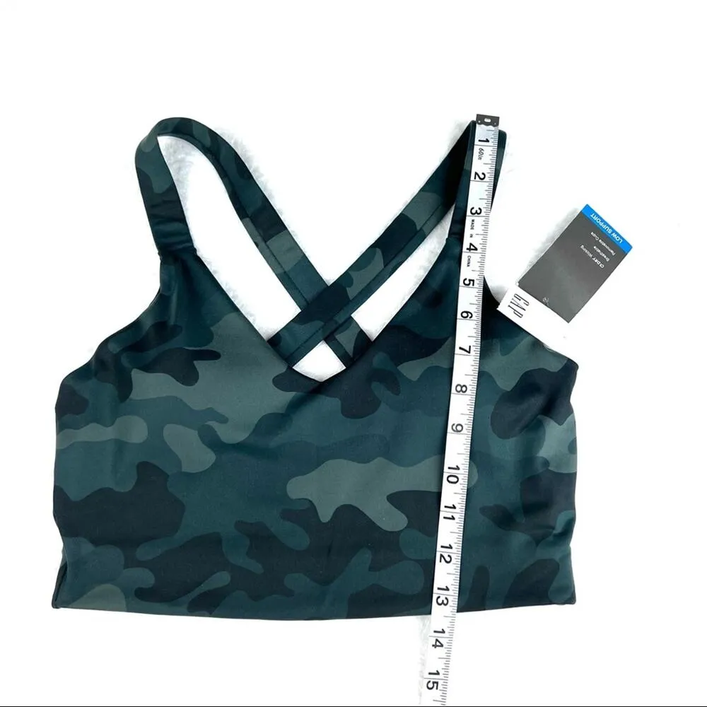 Gap Fit Womens  Long Line Sporty and Athletic Camo Style Sports Bra - Image 8