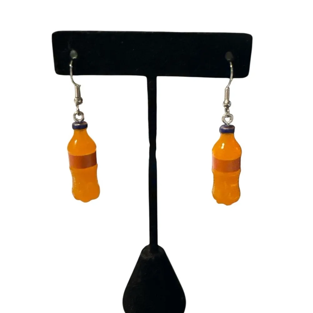 3 For $20 3D Orange 🍊 Soda Dangle Earrings “You Pick 3” - Image 3