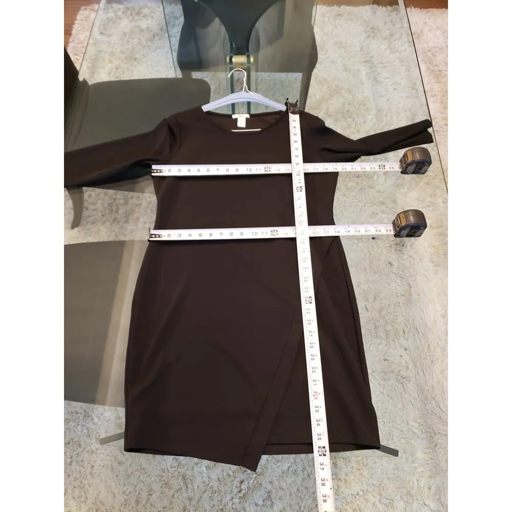 Bar iii Bodycon Dress Women's Size XL Black Elegant 3/4 Sleeves - Image 10