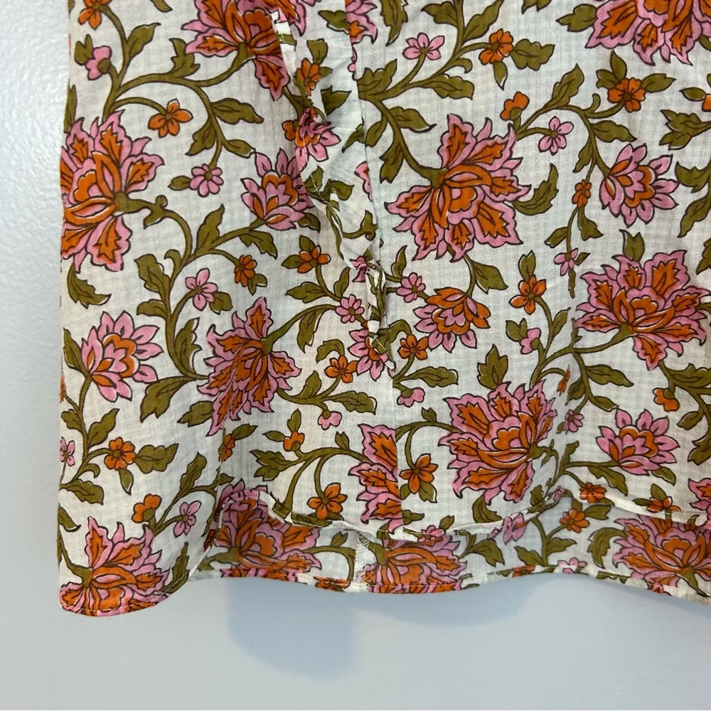 Veronica Beard Joi Floral Short Flutter Sleeve Blouse/Top Size 00 - Image 11