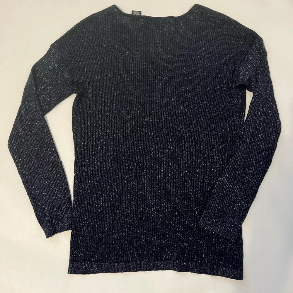 Verve Ami Navy/Silver Women's Size M Sweater, lightweight - Image 3
