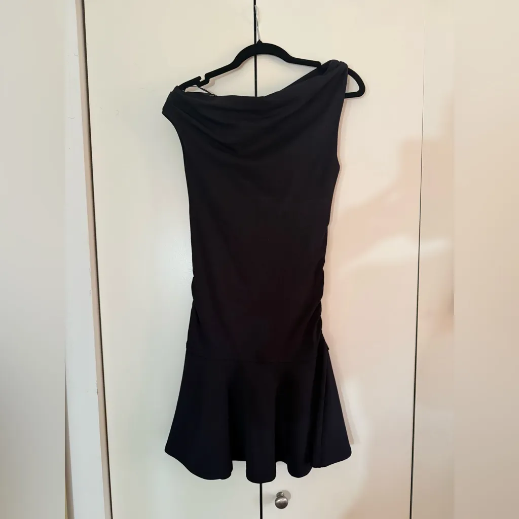 Zara black off the shoulder dress - Image 2