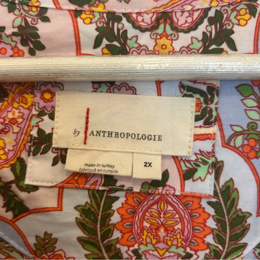 Anthropologie Somerset Floral Paisley Maxi Dress size 2x - Image 7