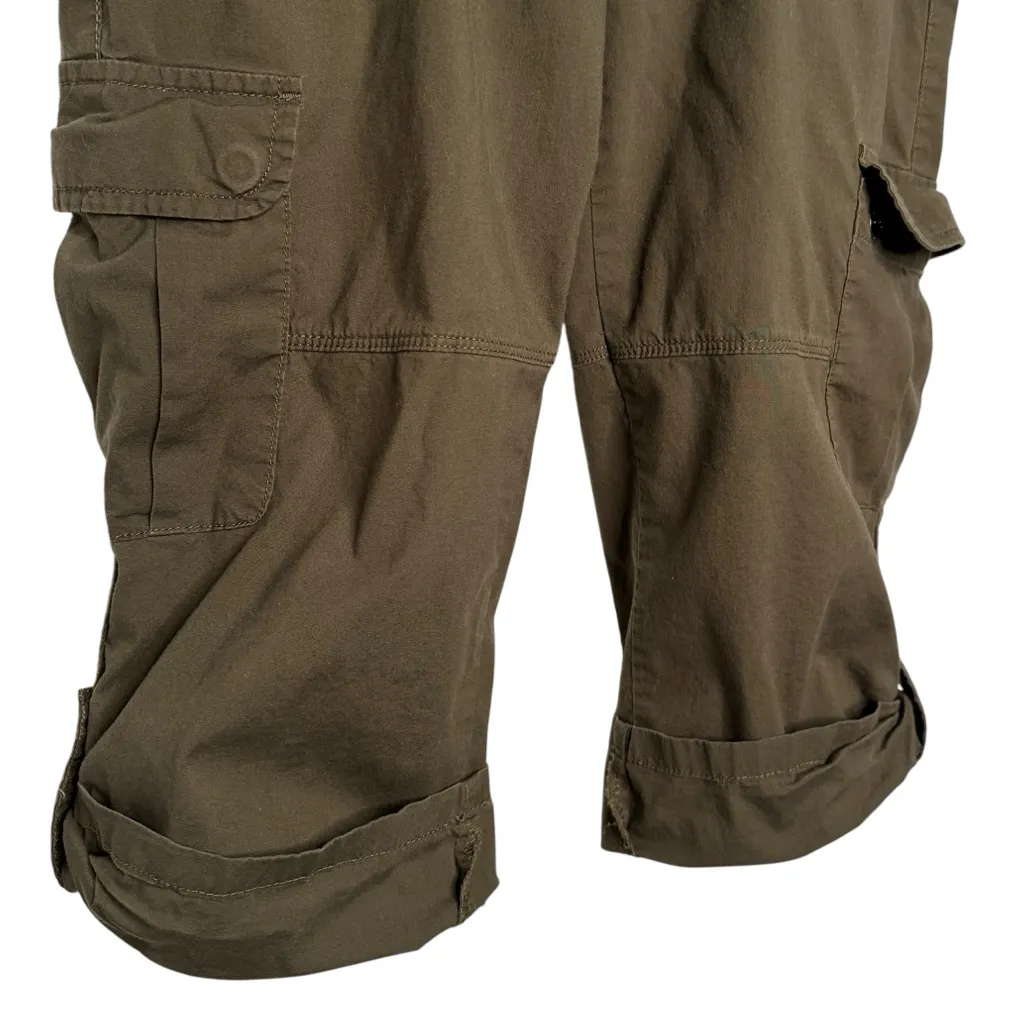 Sanctuary Khaki Cropped Utility Pants Size 8 - Image 4