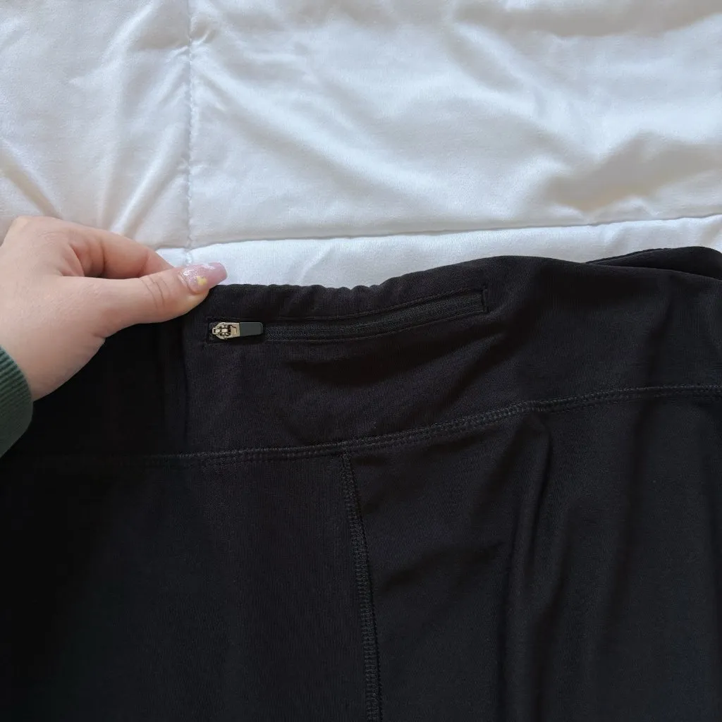 Gottex Cropped Leggings Pants Womens Size XL Black Stretch Yoga Activewear Gym - Image 8