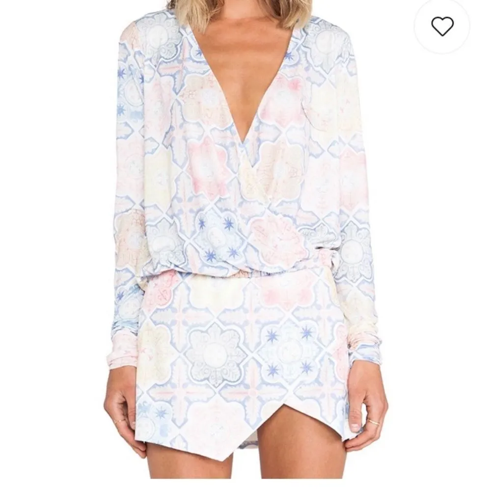 FOR LOVE & LEMONS Mosaic Ole Skirt, Tile Print- Size Large - Image 3