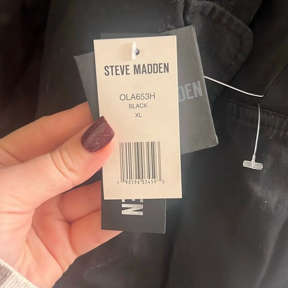 ✨Steve Madden NWT Utility Black Sz XL Coat✨ - Image 8