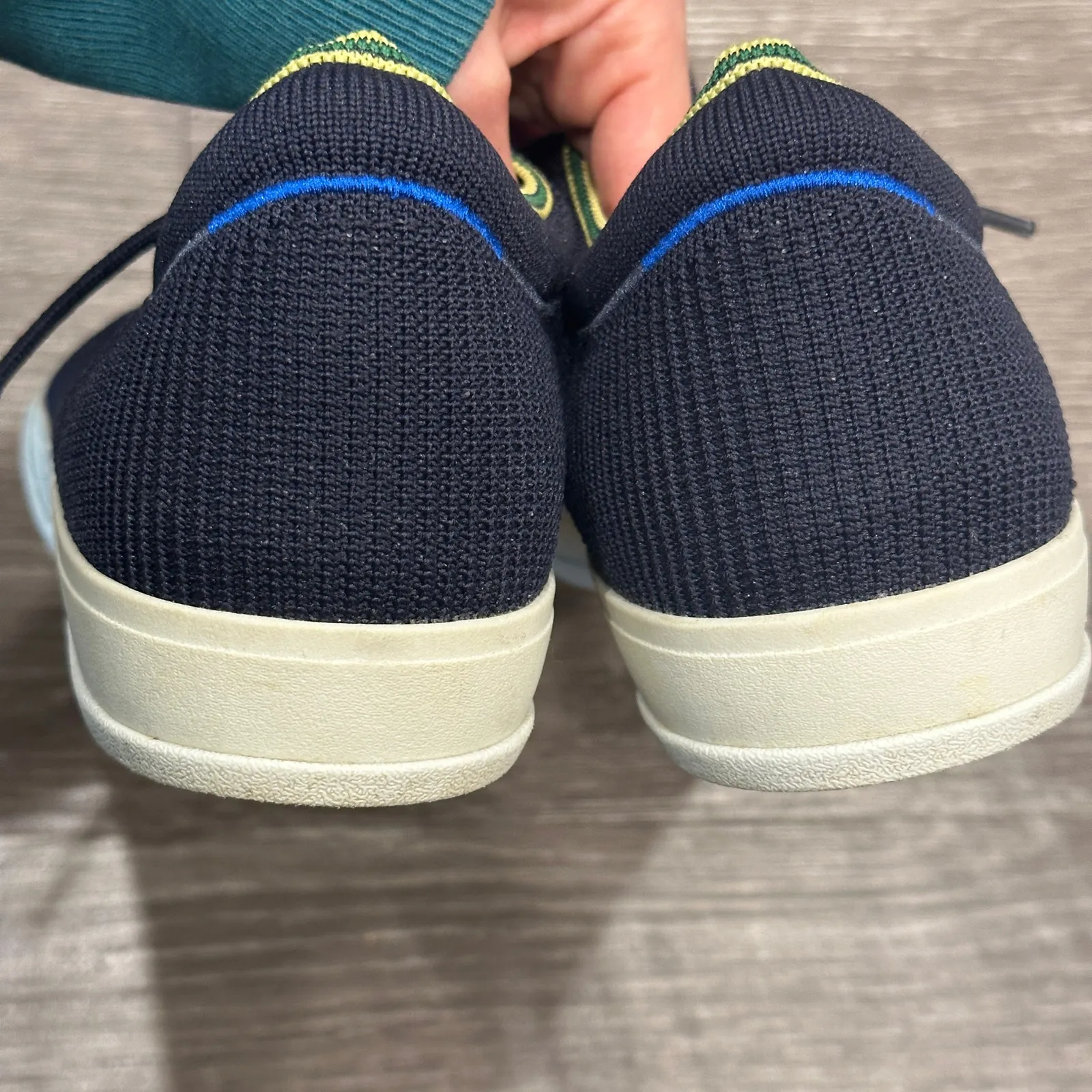 Rothy's Navy Blue Lace-Up Women's Sneaker Comfort Preppy Casual Sustainable 11 - Image 6