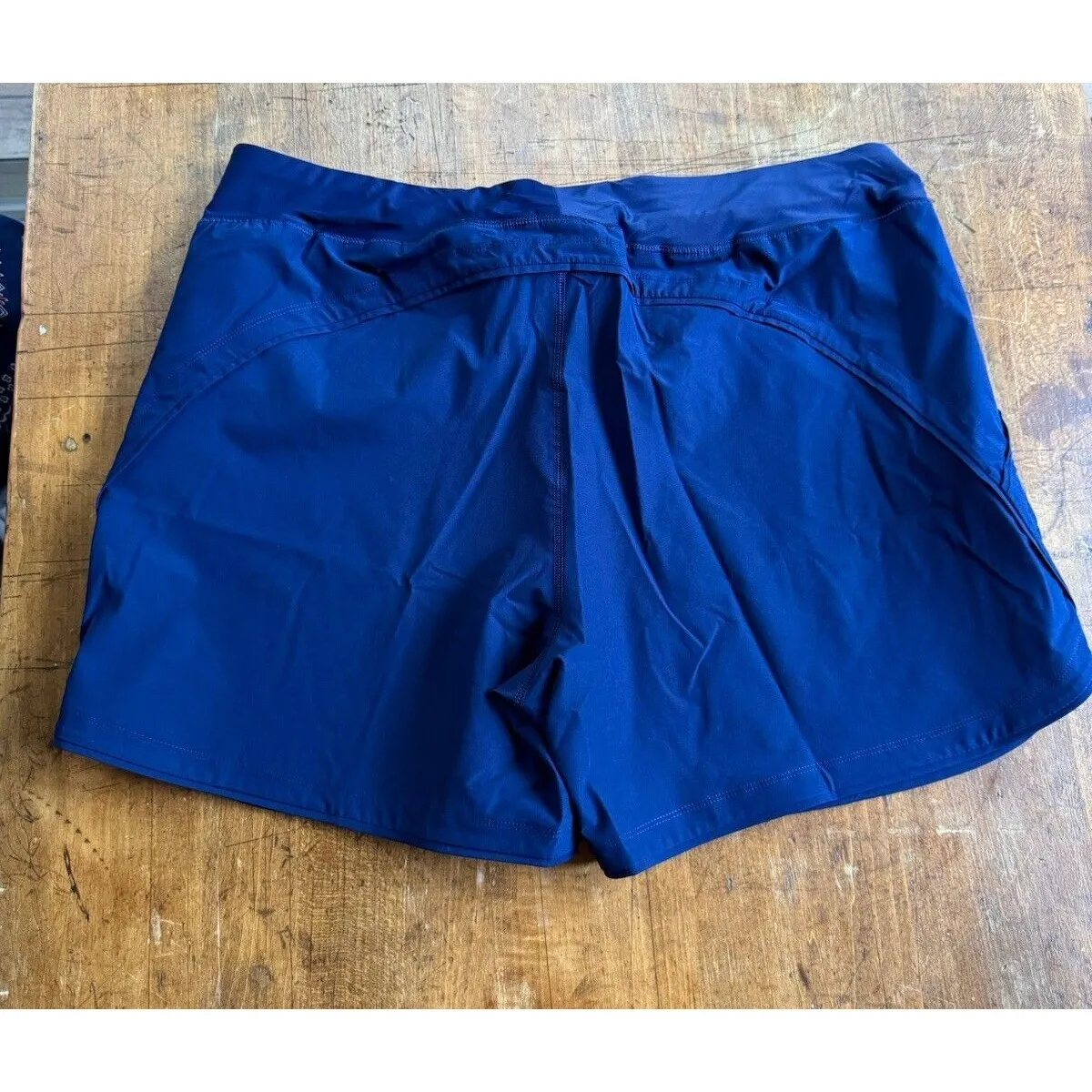 Lands' End Women's 5" Elastic Waist Swim Shorts Sz 18 Blue Pockets Quick Dry New - Image 7