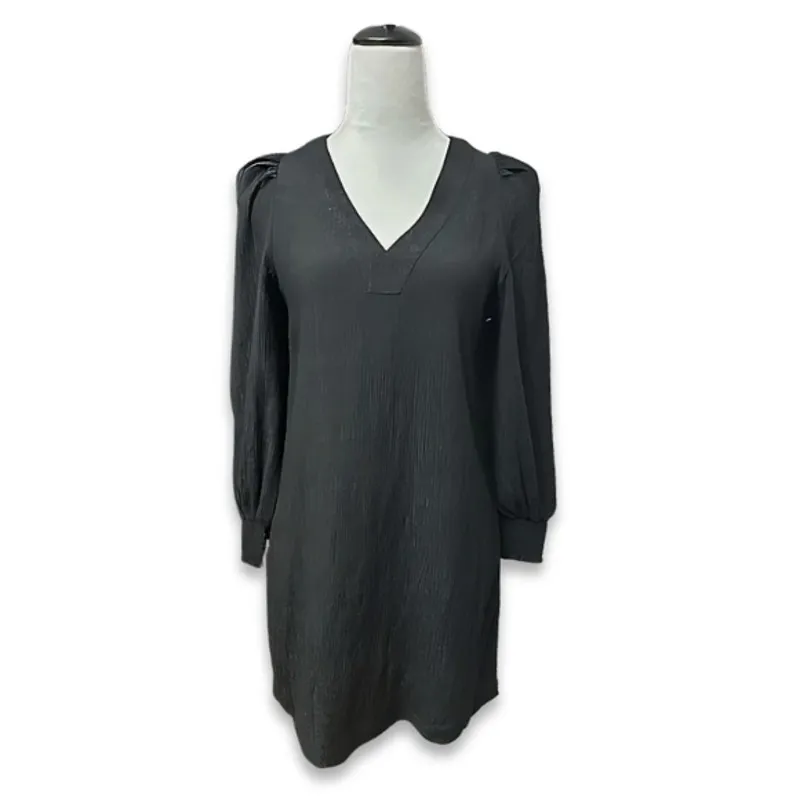 BB Dakota x Steve Madden Shift Dress V-Neck Above Knee Long Sleeve Black XS NWOT - Image 2