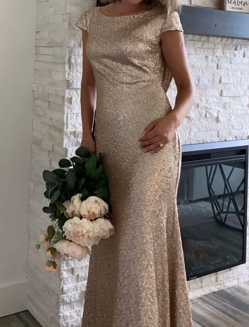 Gold Sequined Grown - Image 3