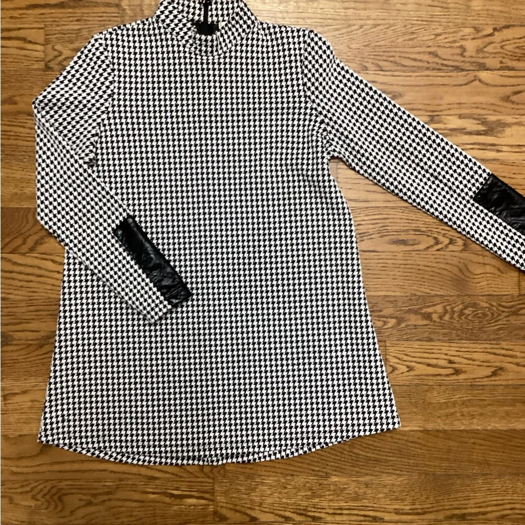 Tyler Boe houndstooth dress. Size XS Black - Image 4