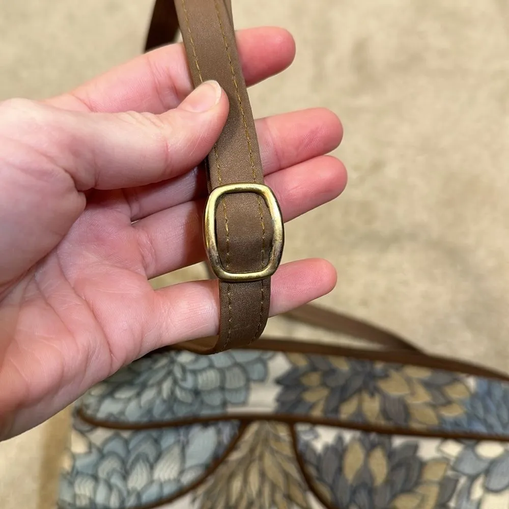 Danny K Tapestry Crossbody Handbag Floral Beach Made in USA Women Boho Purse Brown - Image 9