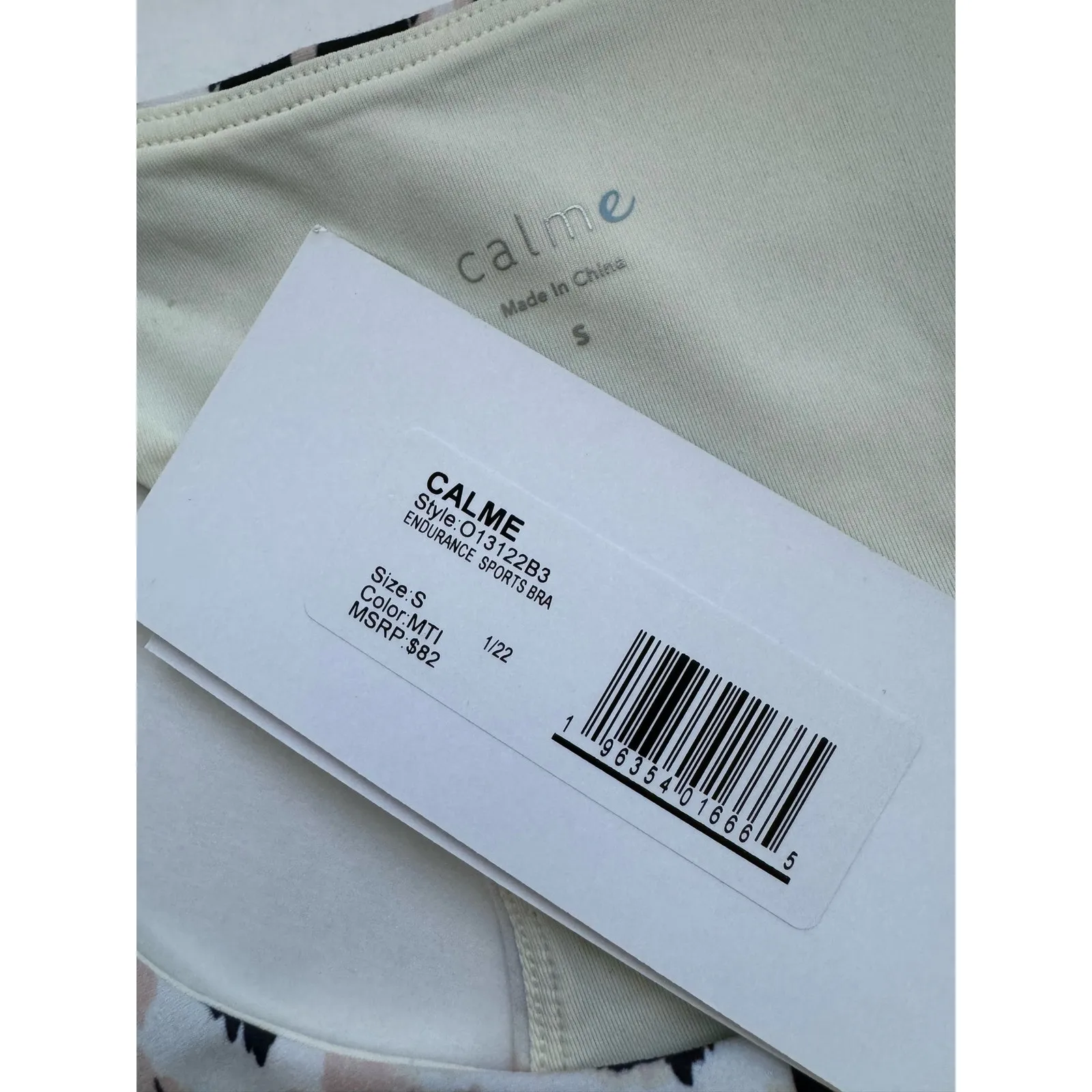 NWT Johnny Was Calme Endurance Sports Bra in Cheetah Print Sz S - Image 3