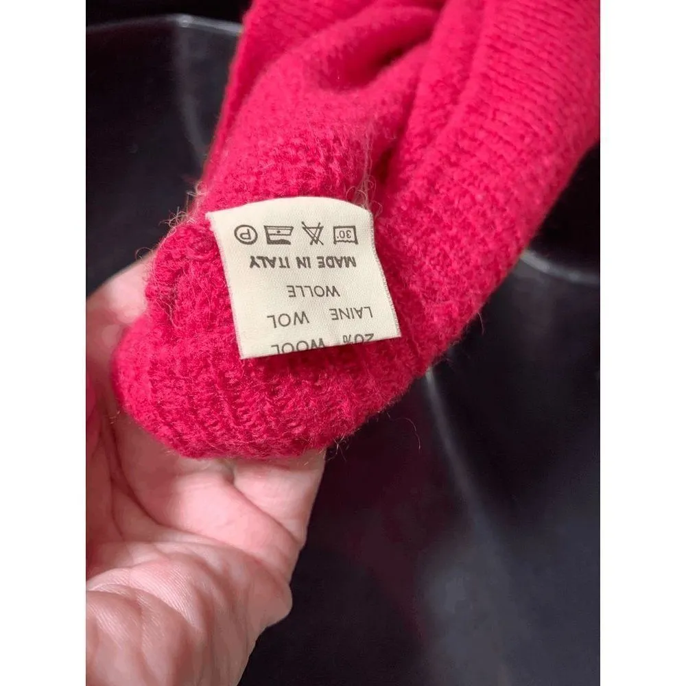 CV Charles Jogelle Italian Knit Sweater Red Size XS - Image 4