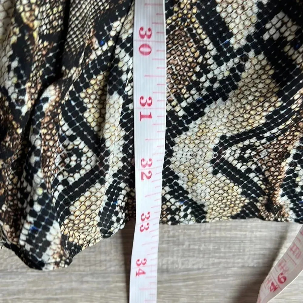 Parker Gladis Silk Snake Print Snakeskin Mini Dress - Image 11