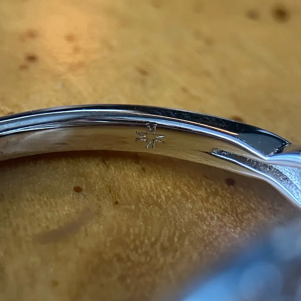 Natural Tanzanite Sterling Silver Ring Size 9 Purple - Image 7