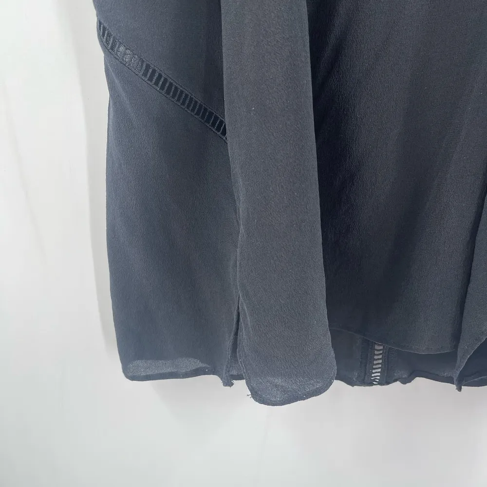 CAMI NYC Camisole Tank Size Small 100% Silk Black Luxury Designer Cutout Detail - Image 9