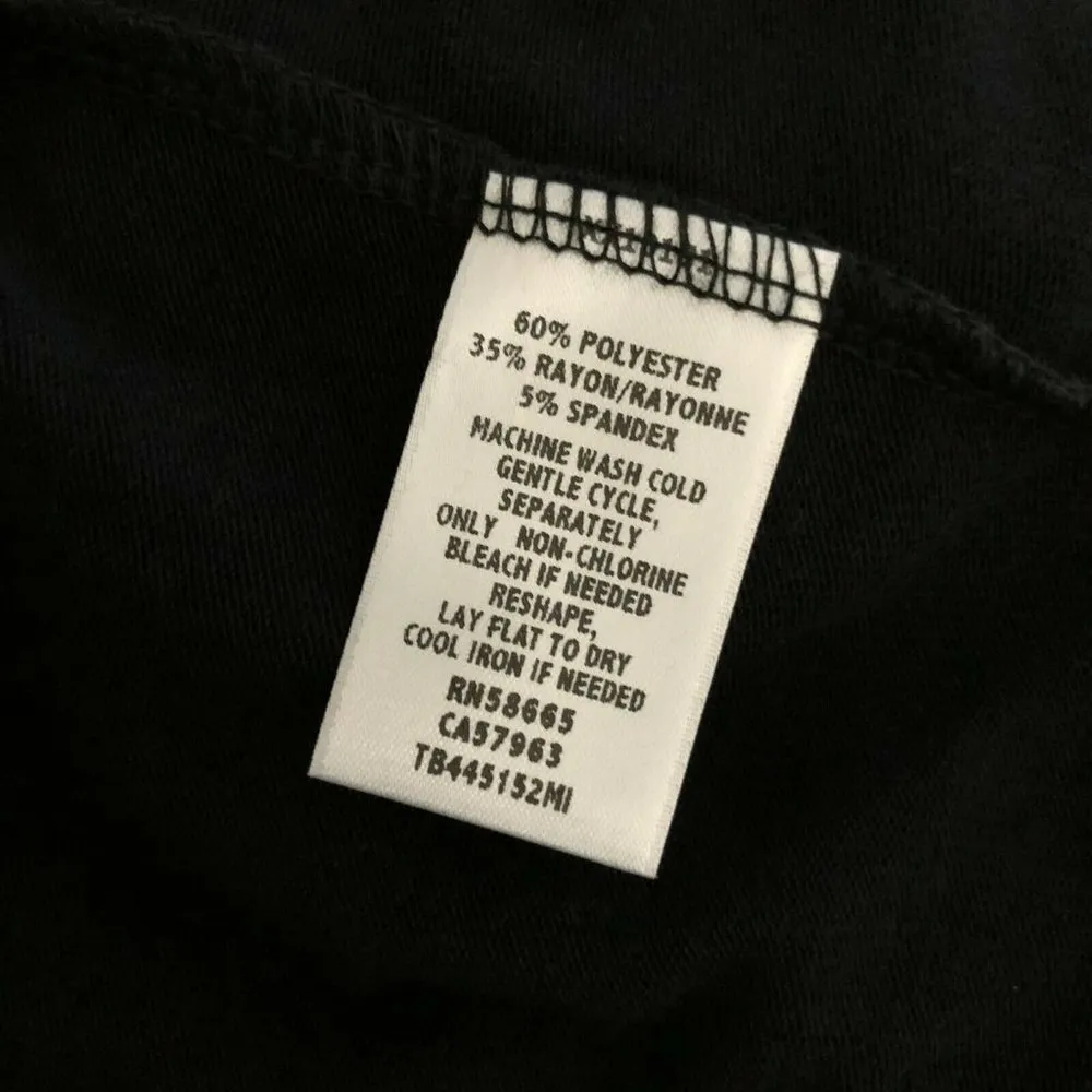 Treasure & Bond Womens Sweater Ribbed Knit Scoop Neck Black Size XS - Image 5