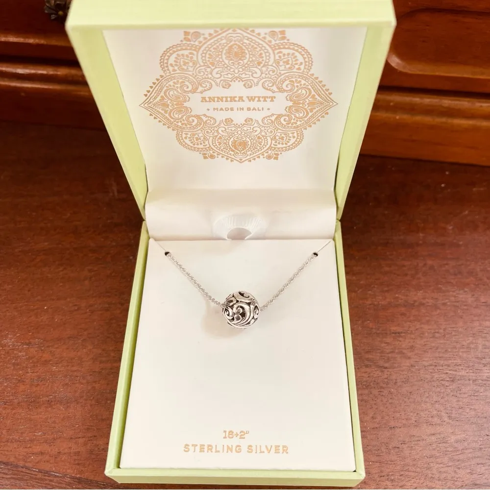 Annika Witt sterling silver necklace NWT - Image 2