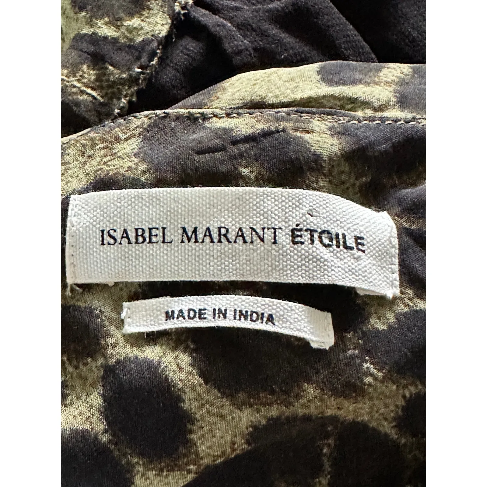 Isabel Marant Viscose “Coleen” Sarong Skirt Mini Size 36 Animal Print - Image 7