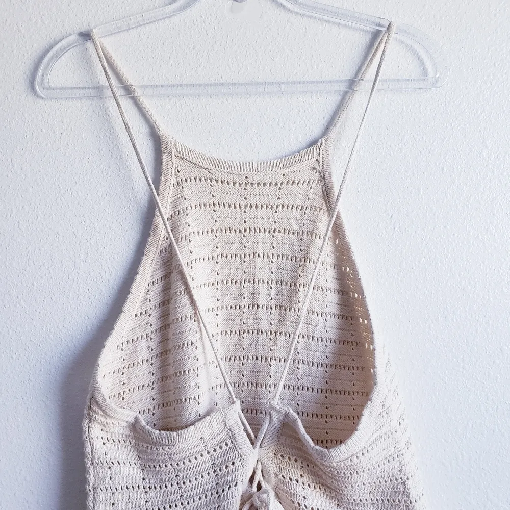 Free People Mallorca Fauxchet Midi Criss Cross Back Beach Dress - Image 7