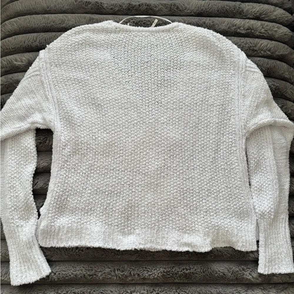 Coco V Neck Sweater White Sz Small - Image 7