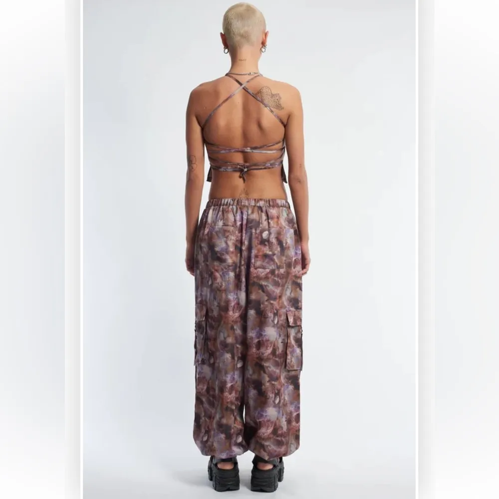 The Ragged Priest Nova Skull Print Parachute Pants Trousers and Backless Top 12 - Image 5