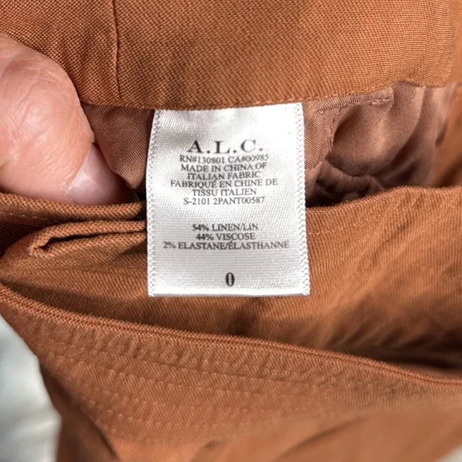 A.L.C. Deep Amber Davis Trousers - Image 5