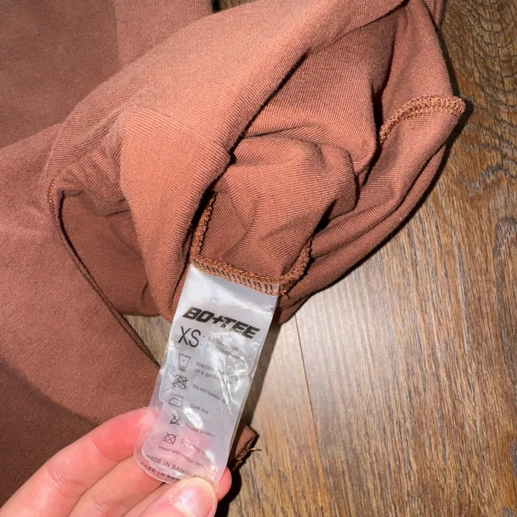 Rust Colored Long Sleeve Romper - Image 5