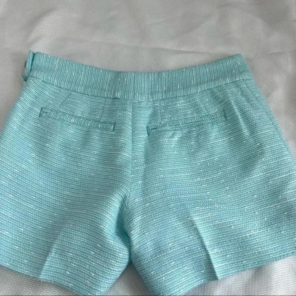 Lilly Pulitzer Blue Sloane Tweed Textured Shorts Size 2 - Image 4