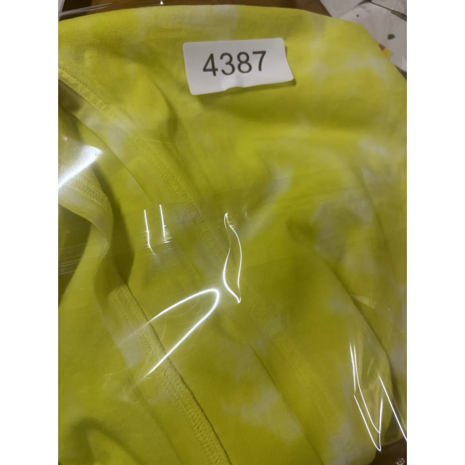 Lululemon Women 6 Yellow White All Yours Tank Top Tie Dye Loose Fit‎ Stretch - Image 7