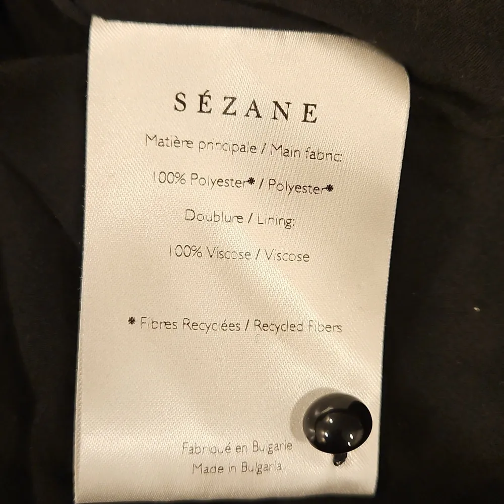 💕SEZANE💕 Odile Dress ~ Printed Kashmir Black and White FR 42 = US 10 NWOT - Image 15