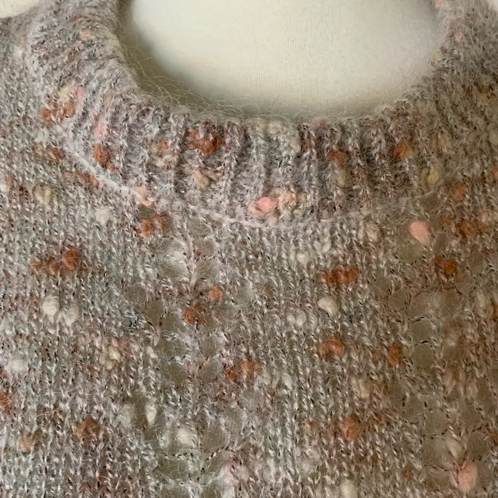 Willow & Clay Pullover Boucle Knit Bow Sweater Size Large - Image 8