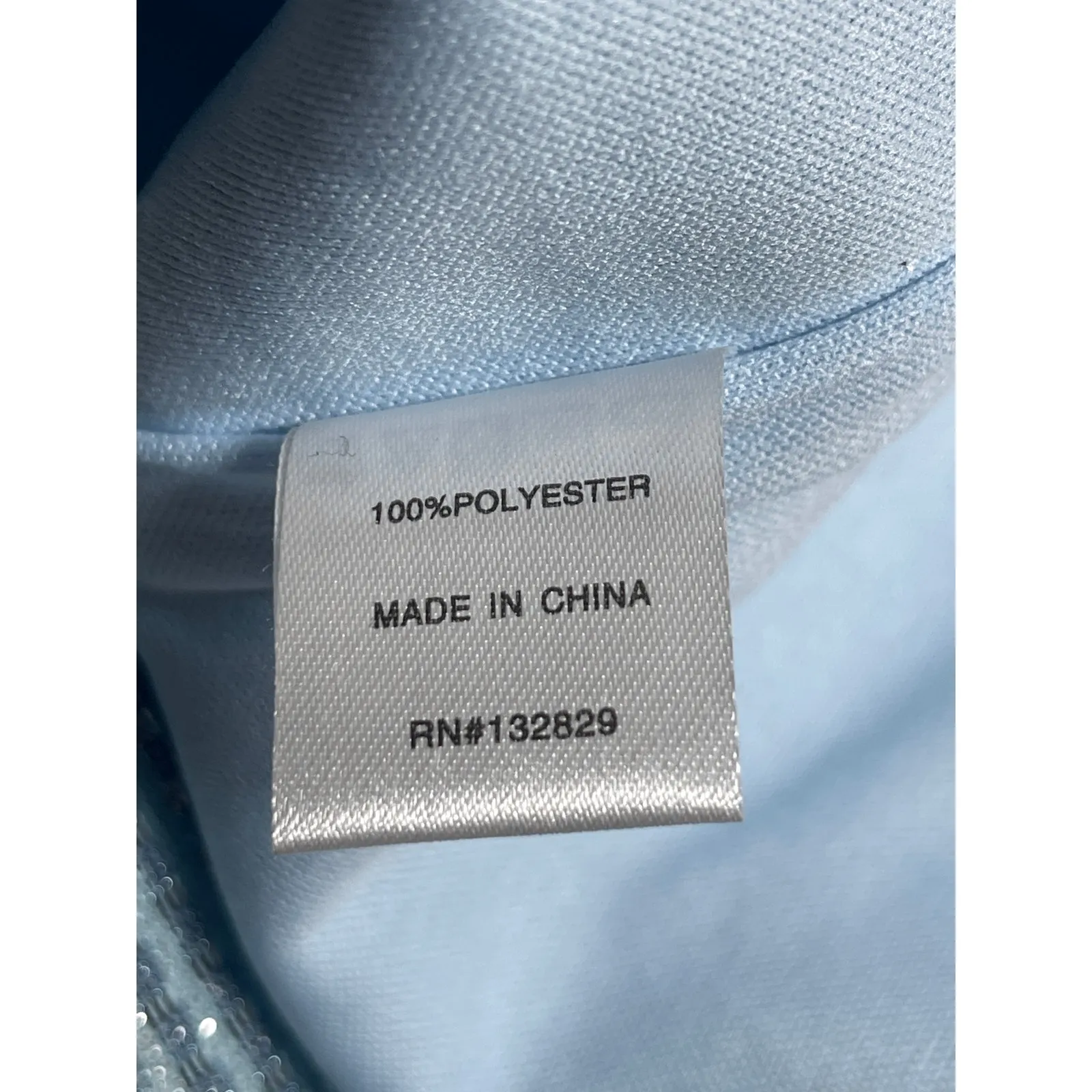 NEW Superdown Blue Beaded Sparkly One Shoulder Sleeveless Mini Bodycon Dress S - Image 5