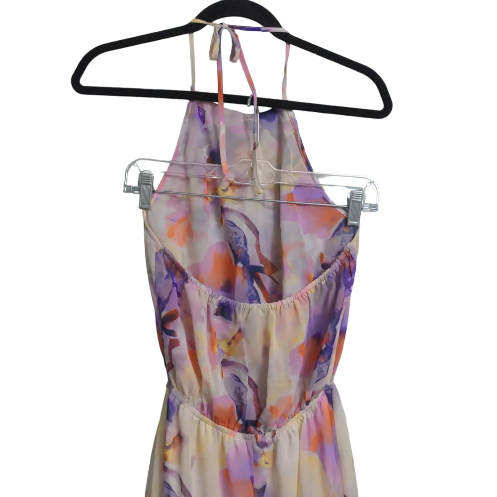 Show Me Your Mumu Heather Halter Dress Abers Babers (Watercolor Floral) XS New - Image 7