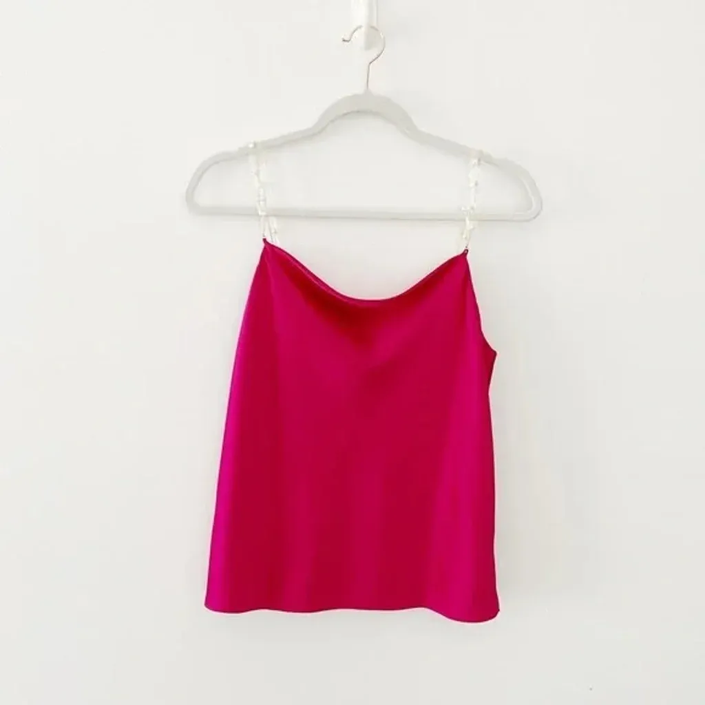 Cami NYC / Revolve The Busy Pearl Strap Silk Cami in Raspberry NWOT - Image 9
