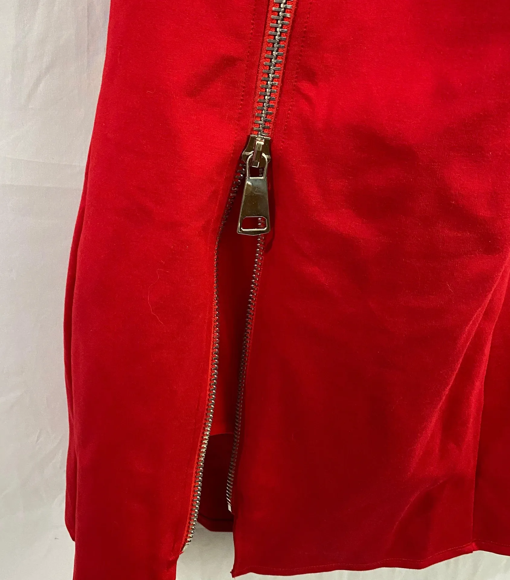 Red Strapless Dres Size M - Image 7