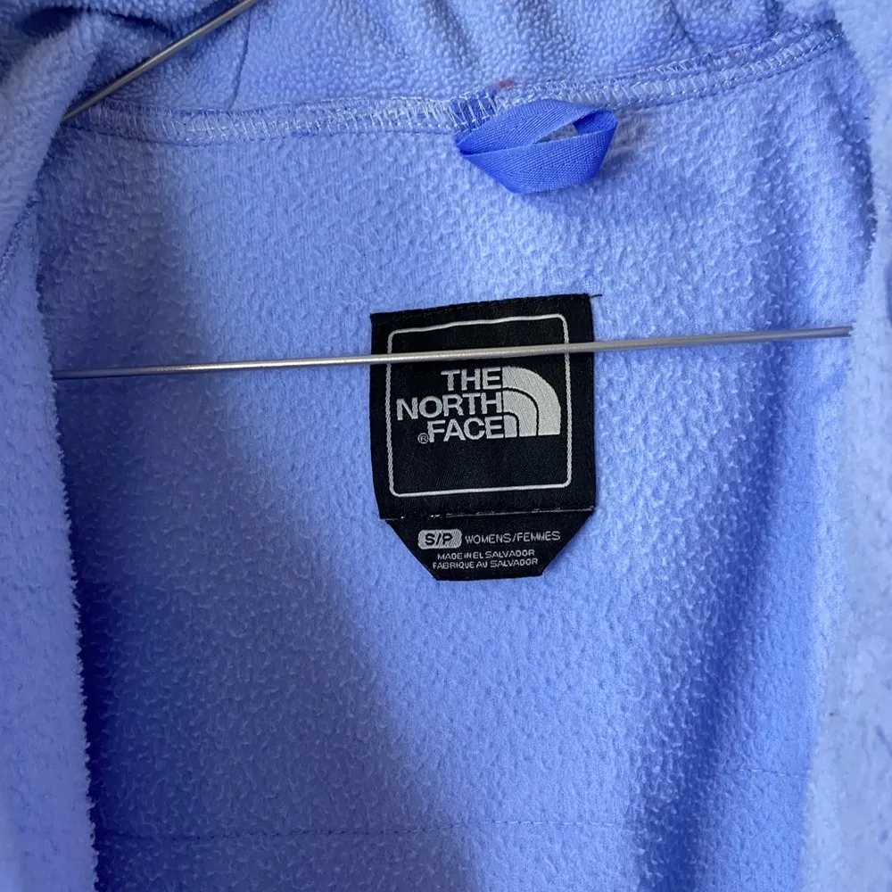 The North Face Blue fleece Jacket with Hood and Full-Length Zipper - Image 3